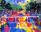 Leroy Neiman Classic Marathon Finish painting